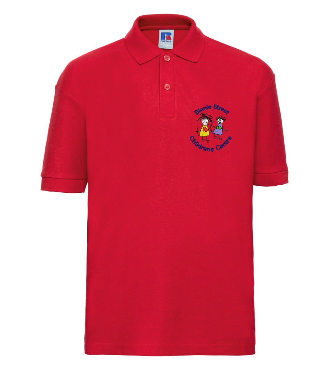 Binnie Street Nursery Red Polo Shirt Logoduk