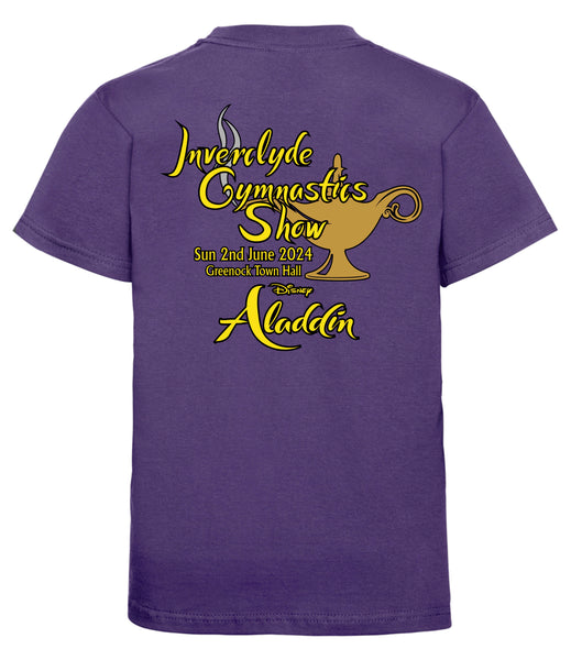 Inverclyde Gymnastics Club Show T-shirt Aladdin 2024