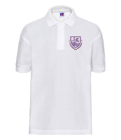 Clydeview Academy Poloshirt White