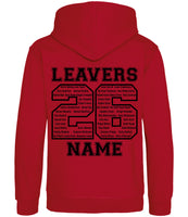 Moorfoot Primary Leavers 26 red Hoody