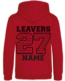 Moorfoot Primary Leavers 27 red Zipper