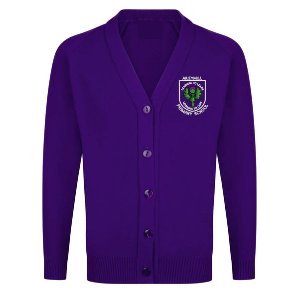 Aileymill Purple Knitted Cardigan