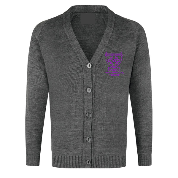All Saints Primary Grey Knitted Cardigan
