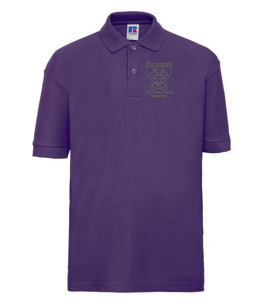 All Saints Purple Polo