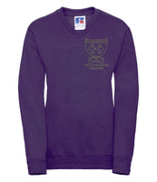 All Saints Purple Vneck Sweatshirt