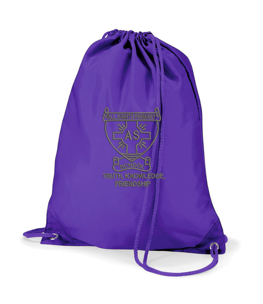 All Saints Purple Gym Bag