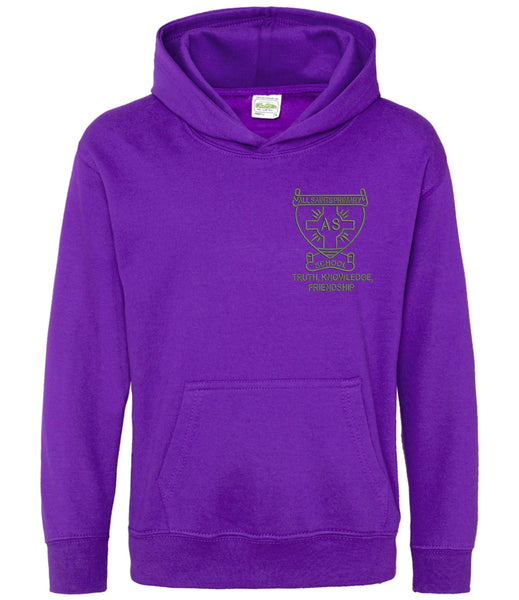 All Saints Purple Hoody