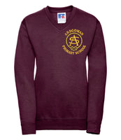 Ardgowan Maroon V-Neck Sweater