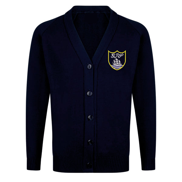 Gourock Primary Navy Knitted Cardigan