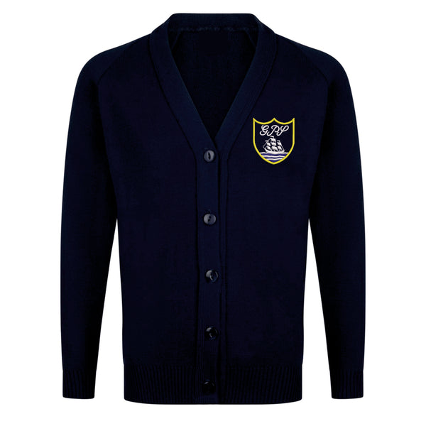 Gourock Primary Navy Knitted Cardigan