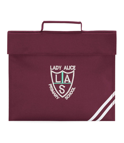 Lady Alice Maroon Homework Bag