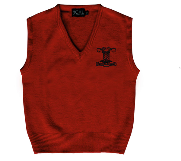 Moorfoot Primary Red Knitted Tank top