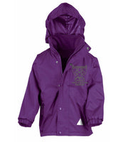 All Saints Purple Heavy Reversable Jacket