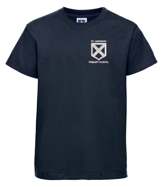 St Andrews Navy P.E T-shirt