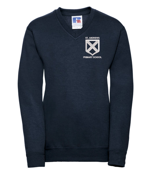 St Andrews Navy V-neck Sweatshirt