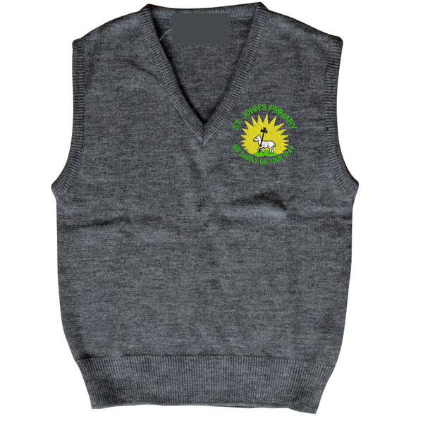 St Johns Primary Grey Knitted Tank Top